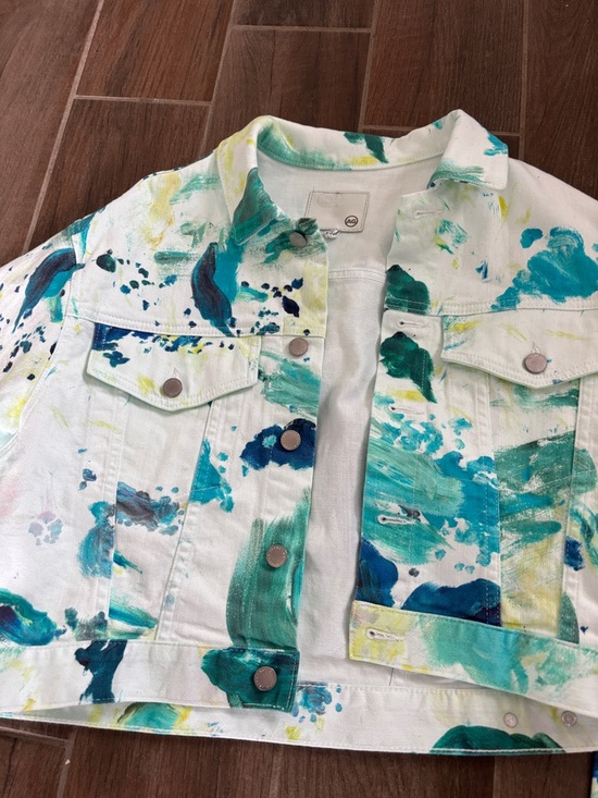 Ag Adriano Goldschmied Jackets & Blazers - AG All Over print Denim Jacket